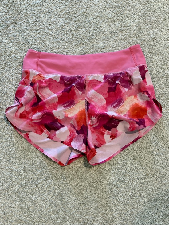 Athleta Pants - Athleta Run With It 3.5” Running Shorts Pink Floral Print Size Small